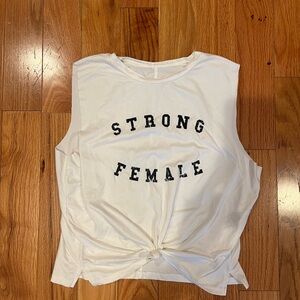 Distressed muscle tee